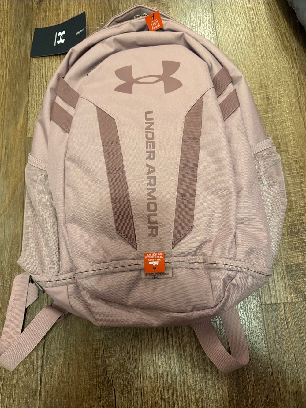 Under Armour Blush Pink Backpack with Logo